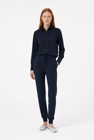 Ivona blouse technical jersey | Blue