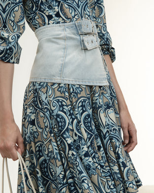 Dio Dress Technical Jersey | Multi Blue