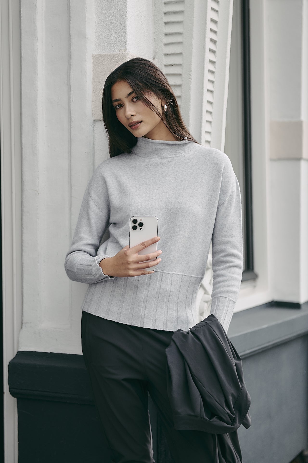 Pullover viscose NB2275 | Silver Shiny