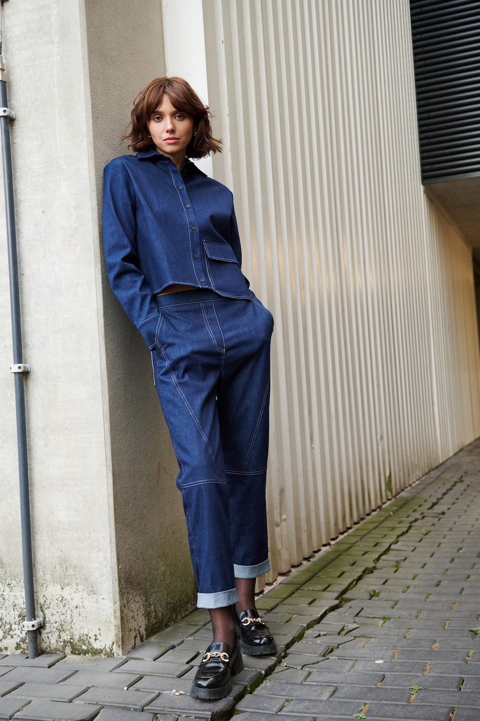 Anda denim pants | Blue denim