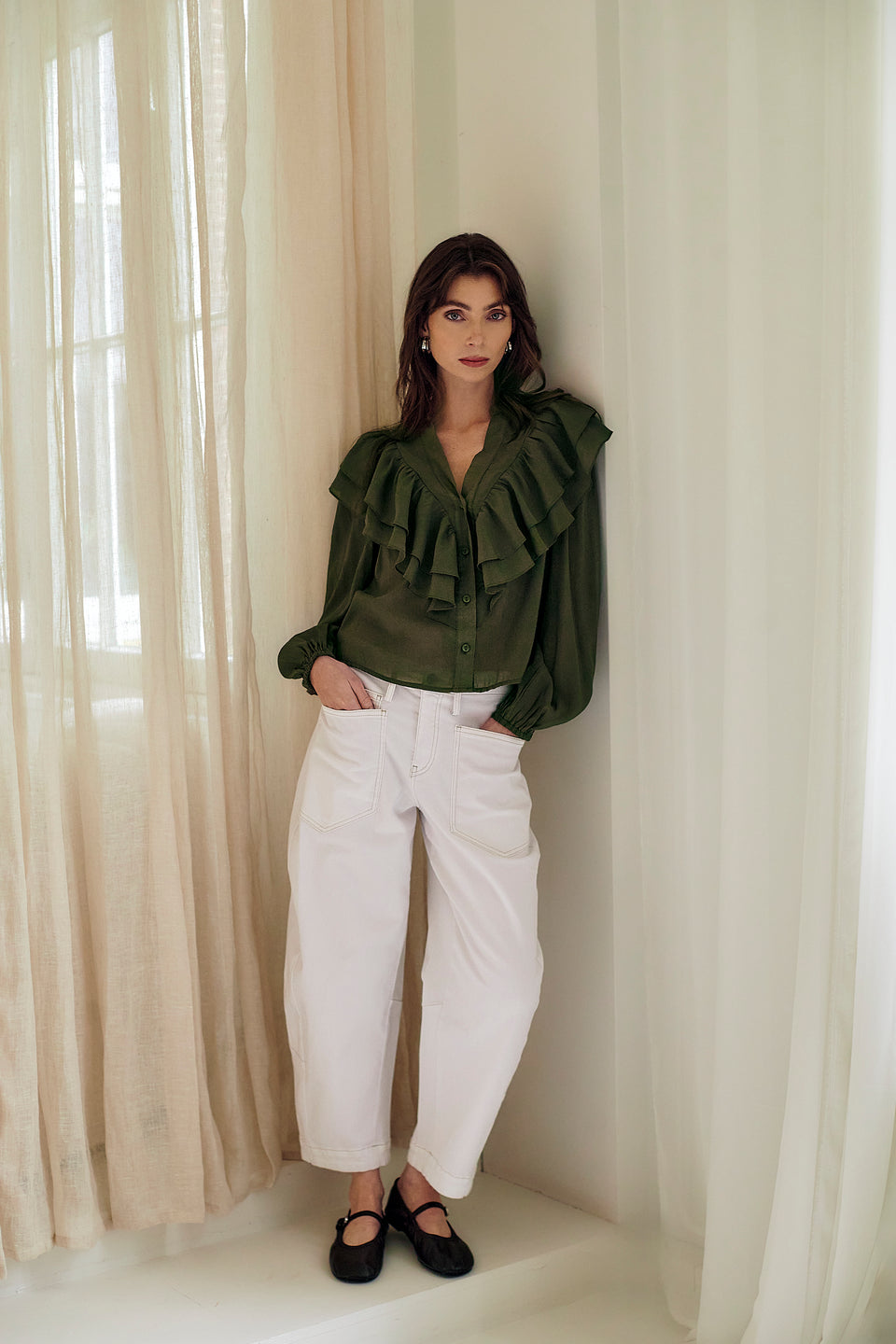 Beny viscose Blouse | Army