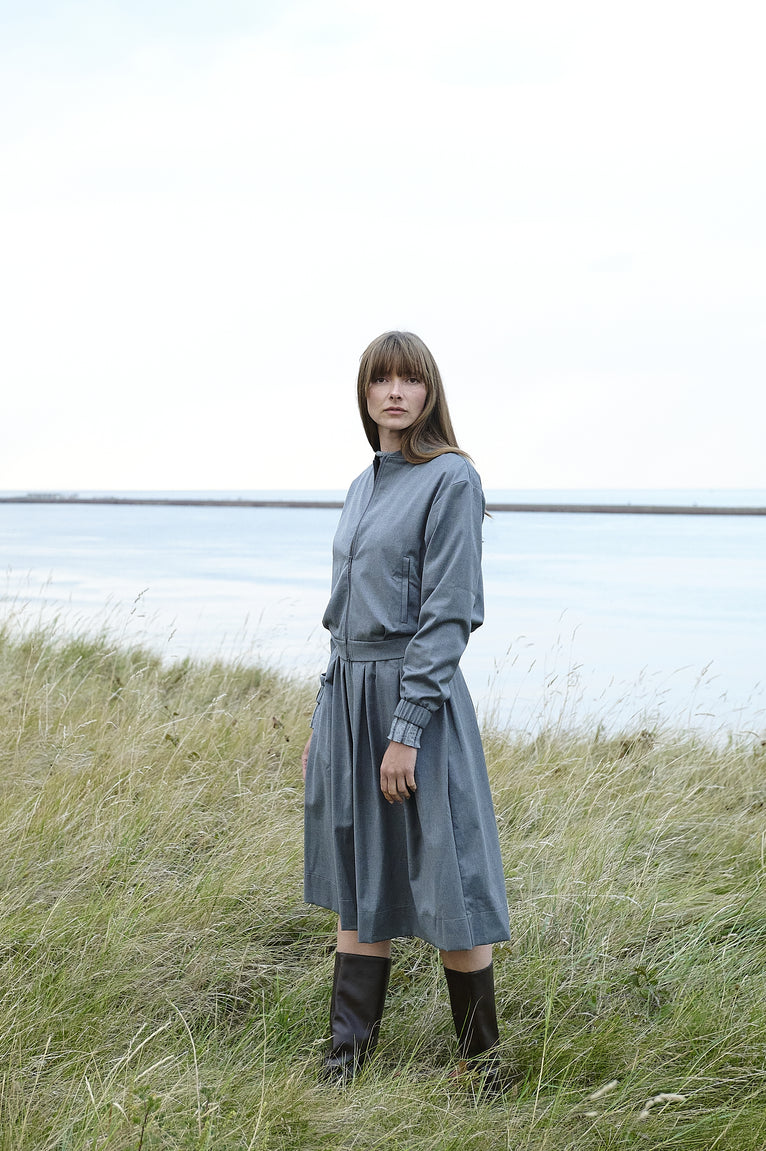 Timy viscose skirt | Dark Grey