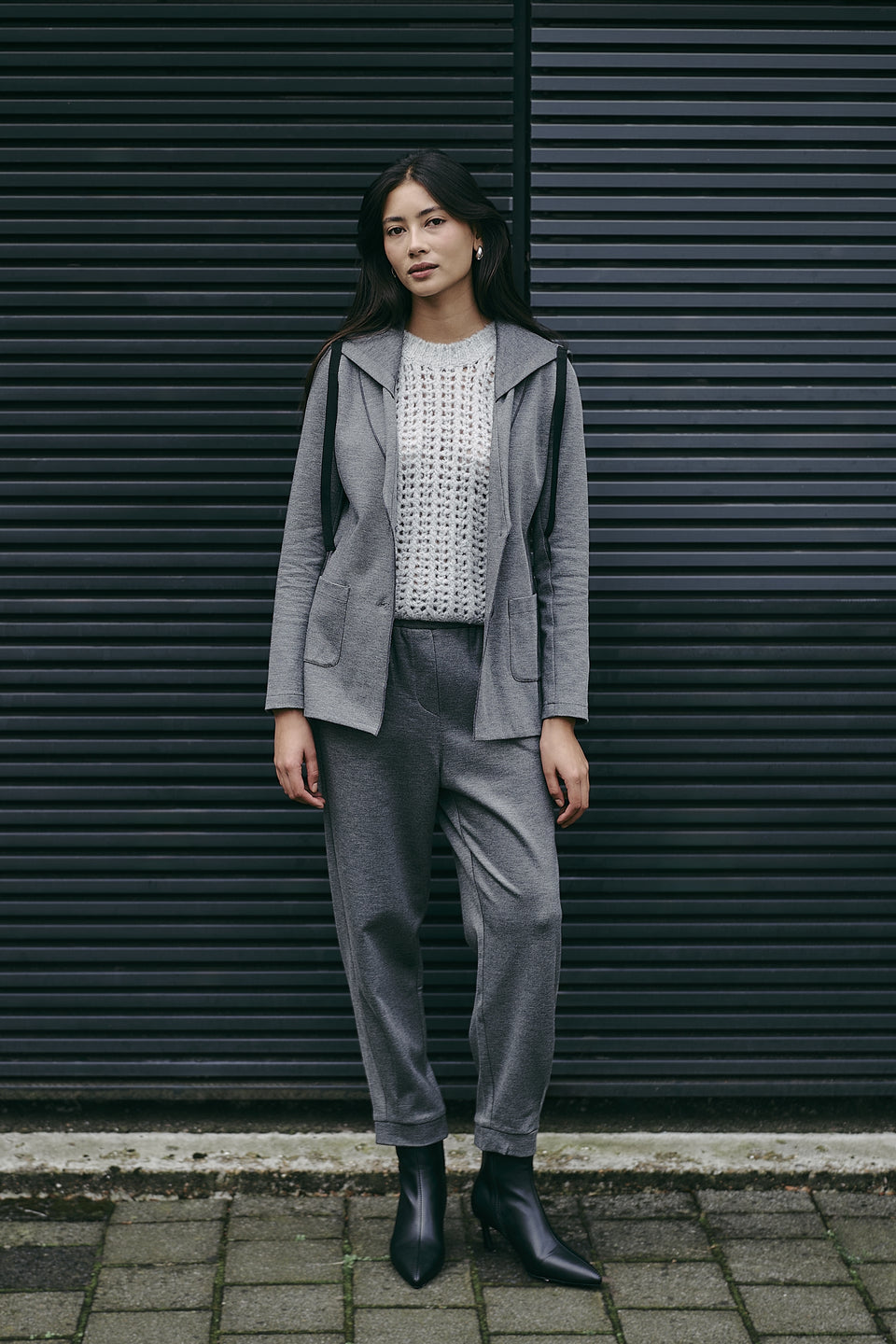Emy hoody blazer | Dark Grey