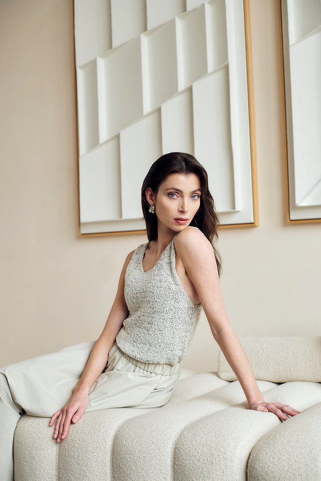 Top cotton E26119 | Grey