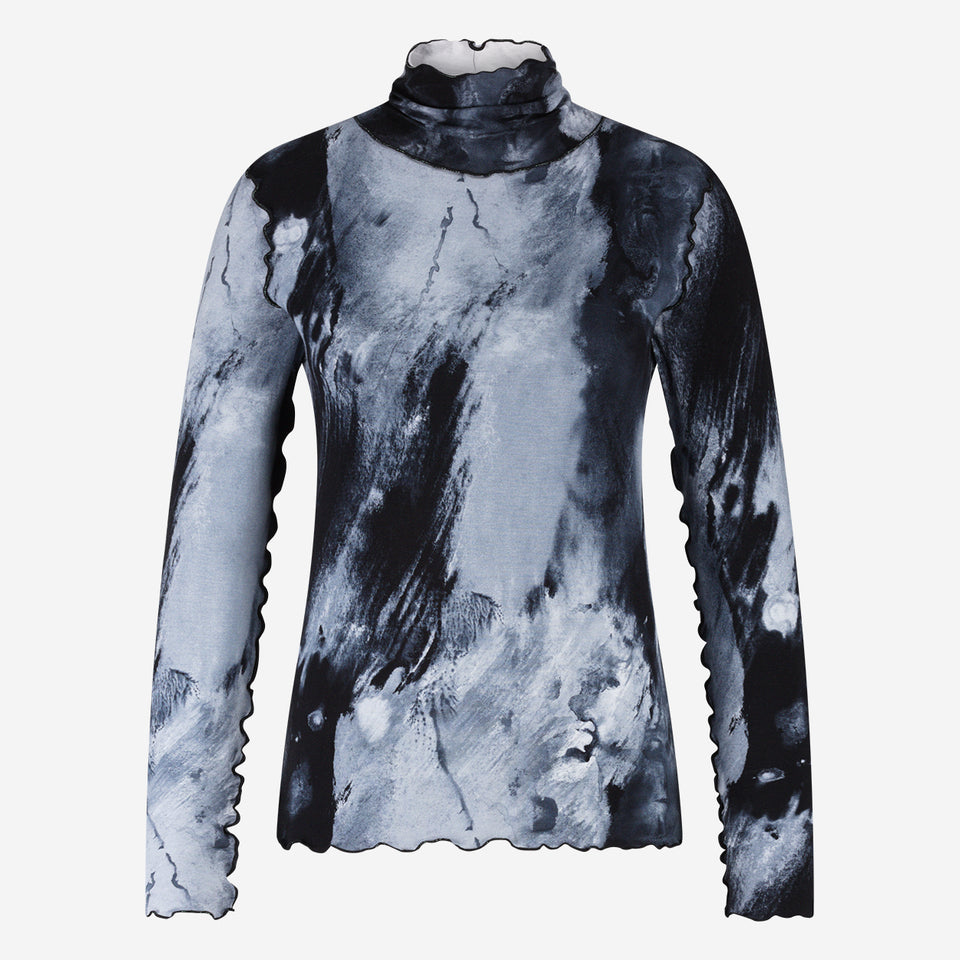 Janice allover print top | Allover