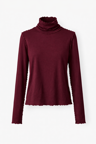 Janice viscose top | Bordeaux