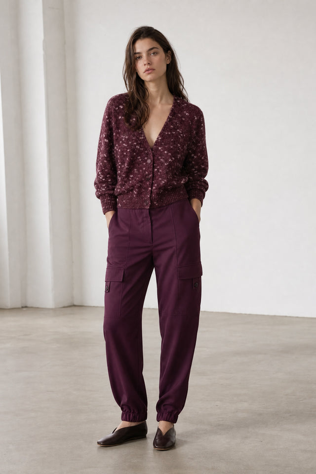 Jannes pants technical jersey | Cherry