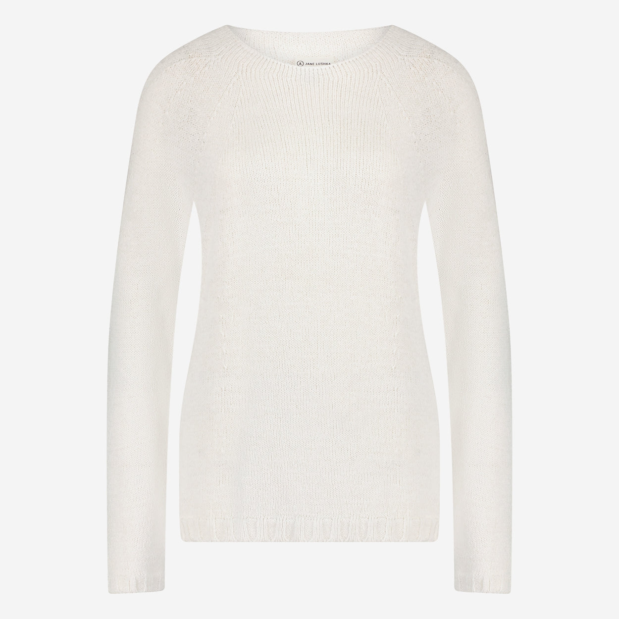 Wholegarment pullover | White