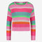 Stripe PU pullover | Multi