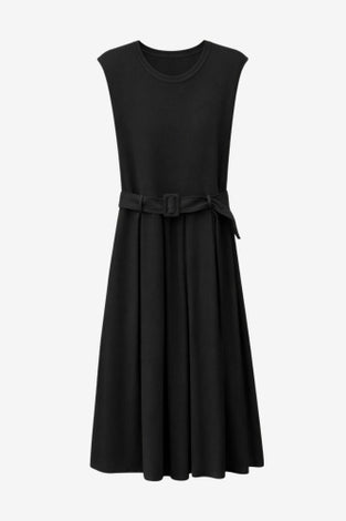 Kora viscose mix dress | Black