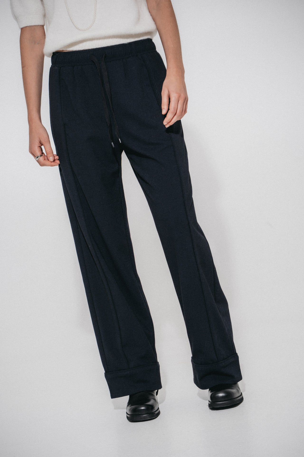 Serafina wide-leg pants | Dark Blue