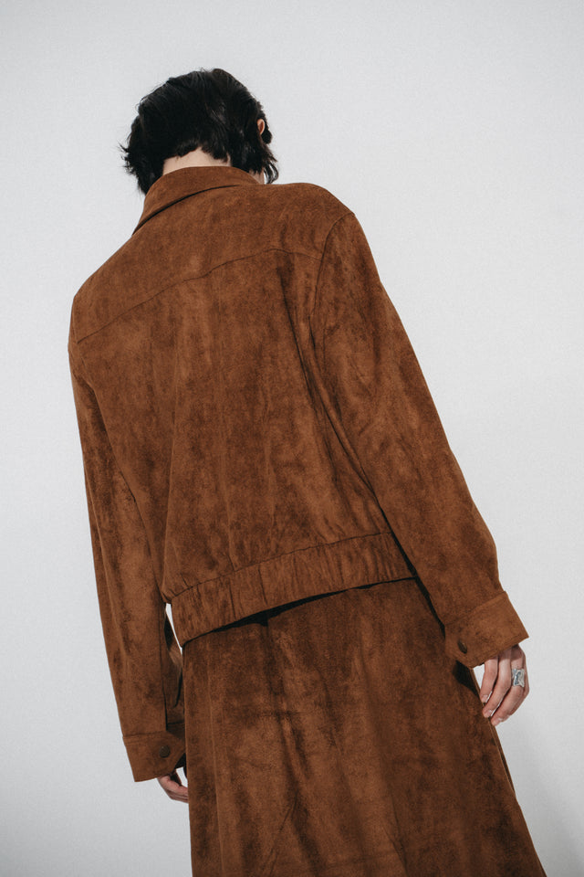 Pia suede effect bomber jacket | Ohra