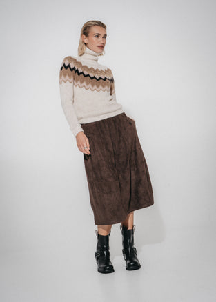Fancy jacquard pullover 3080 | Off White