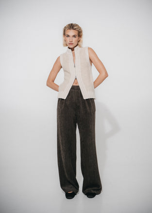 Pierangelo chevron wide-leg pants | Army