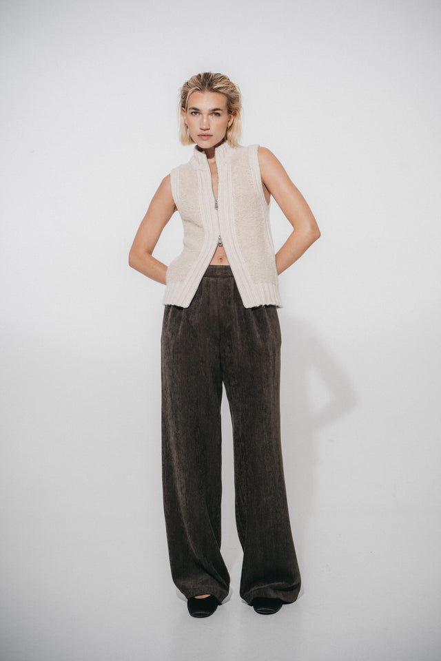 Pierangelo chevron wide-leg pants | Army