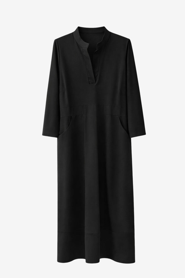 Lalla dress technical jersey | Black