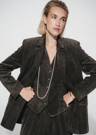 Lara chevron blazer | Army