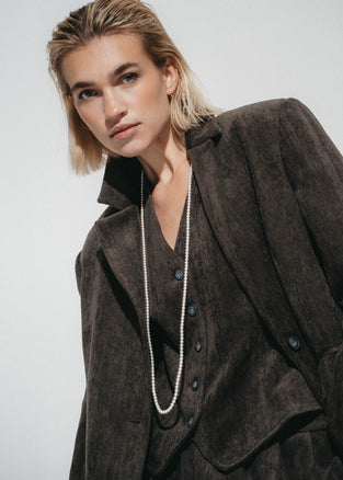 Lara chevron blazer | Army