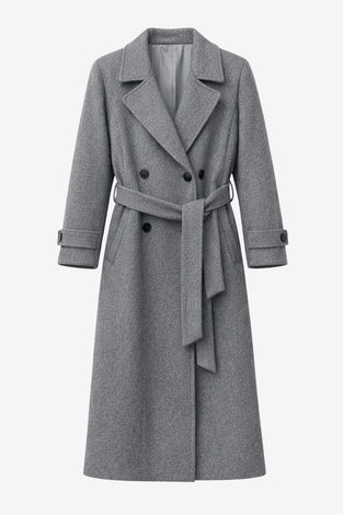 Long alveare coat 61633 | Grigio medio