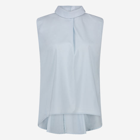 Dolche vitas poplin top | Light Blue