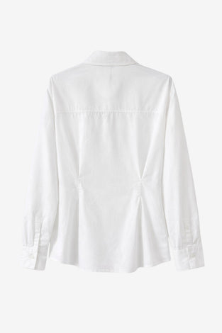 Maele poplin blouse | White