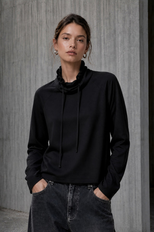 Maren top technical jersey | Black