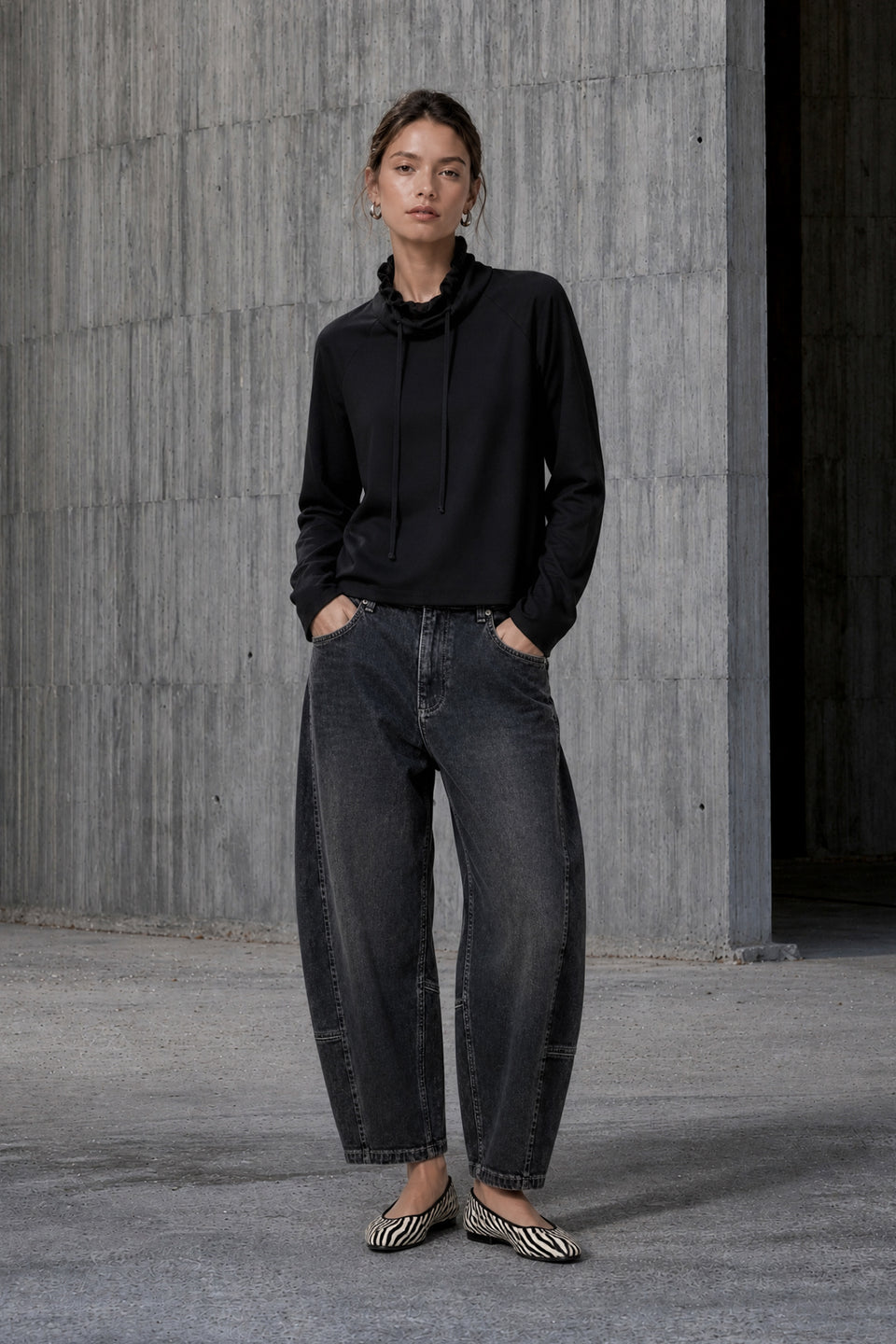 Maren top technical jersey | Black