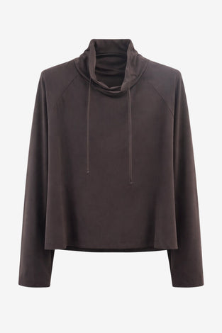 Maren top technical jersey | Chocolate