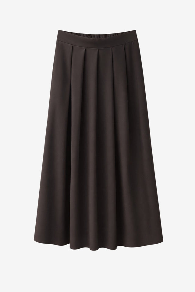 Mercedes skirt technical jersey | Chocolate