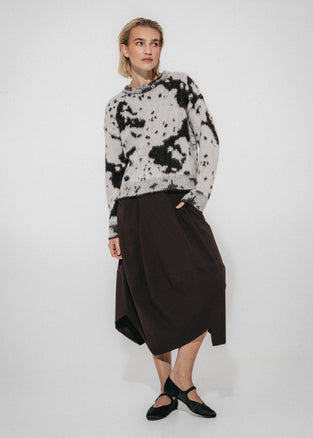 Natasha skirt Sensitive tech fabric | Chocolate