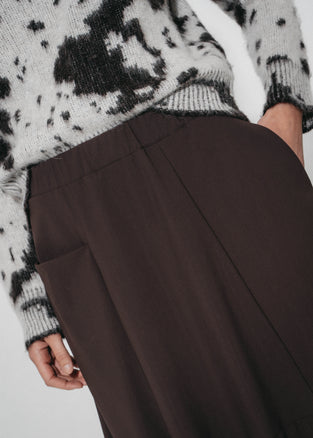 Natasha skirt Sensitive tech fabric | Chocolate