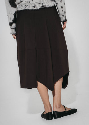 Natasha skirt Sensitive tech fabric | Chocolate