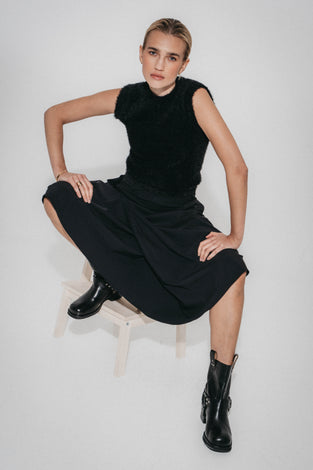 Nicole skirt Sensitive tech fabric | Black