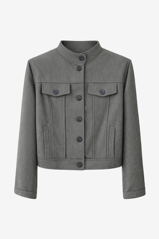 Ophelia viscose blend short jacket | Melange