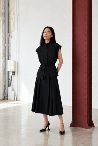 Patricia vest technical jersey | Black