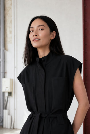 Patricia vest technical jersey | Black