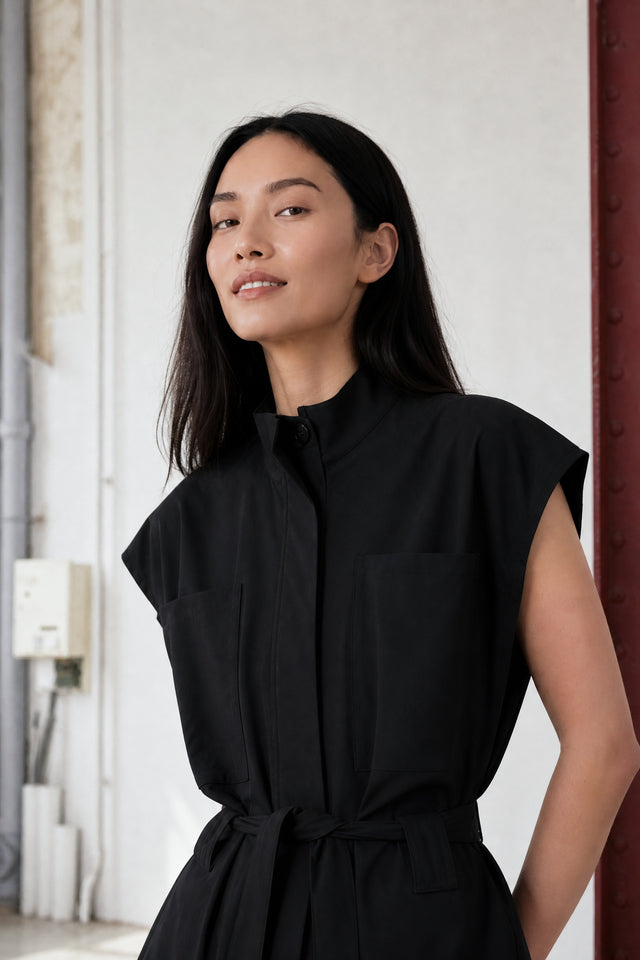 Patricia vest technical jersey | Black