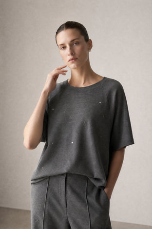 Pavel giulietta piquet top | Grey