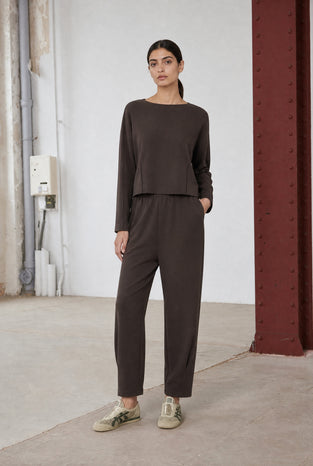 Umbretto pants technical jersey | Chocolate
