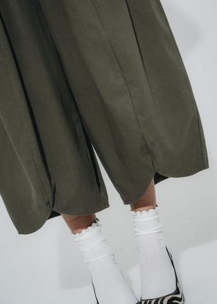 Pulse baggy lyocell pants | Army