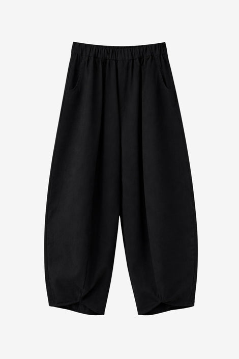 Pulse baggy lyocell pants | Black