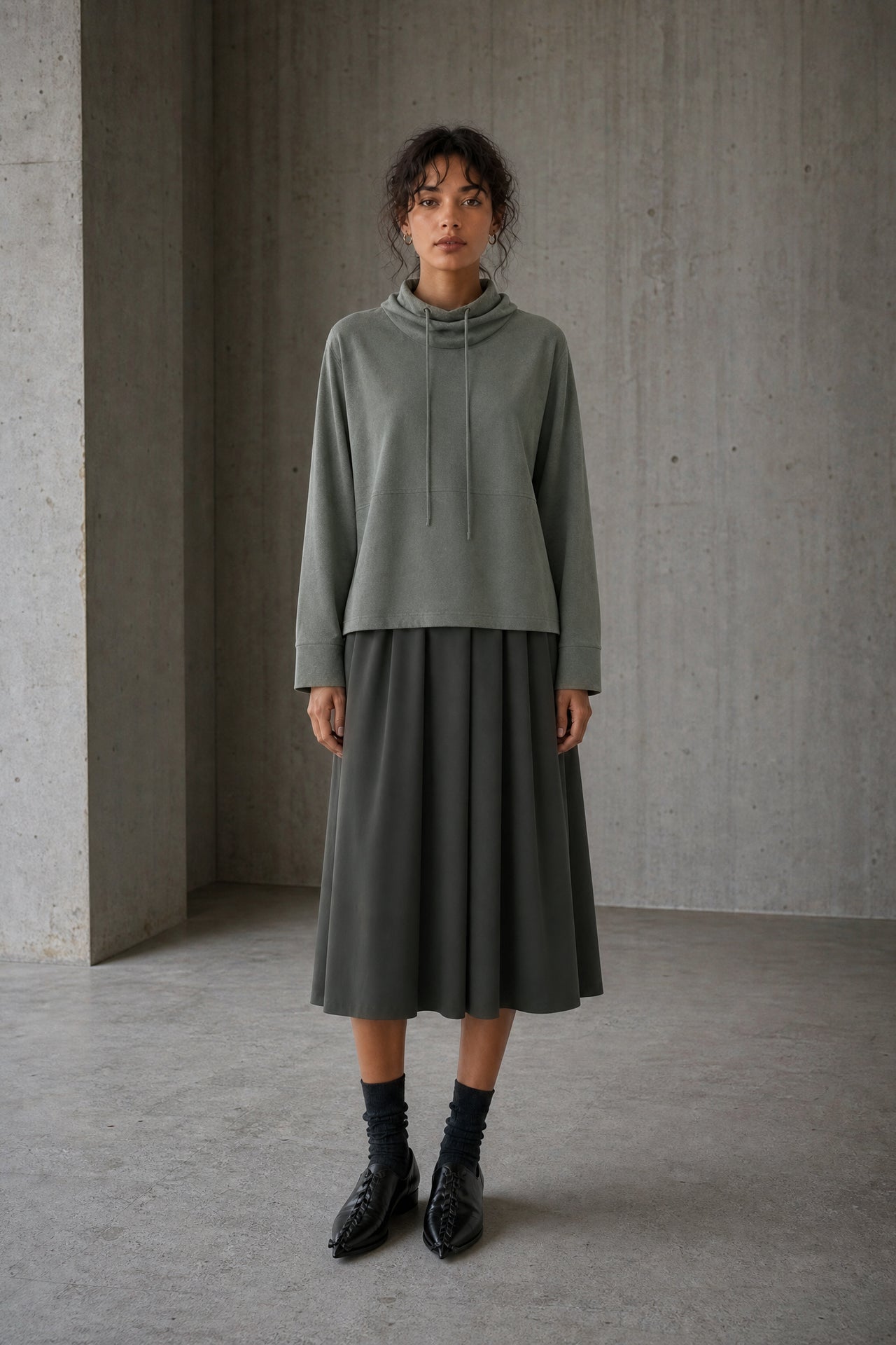 Raika skirt technical jersey | Army