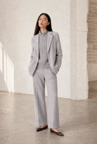 Rango viscose basic blazer | Grigio