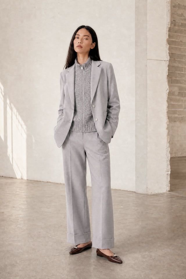 Rango viscose basic blazer | Grigio