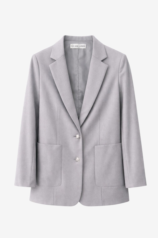 Rango viscose basic blazer | Grigio