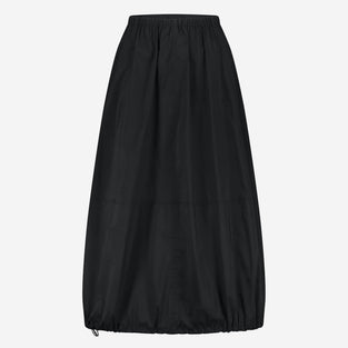 Maud cotton poplin skirt | Black