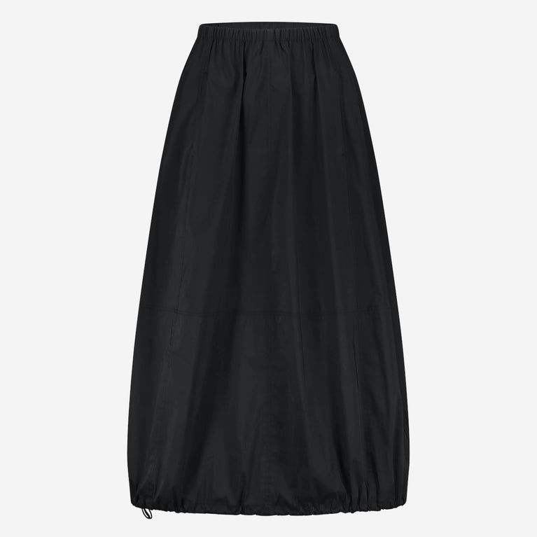 Maud cotton poplin skirt | Black