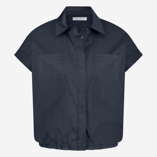 Renate poplin blouse | Blue