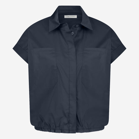 Renate poplin blouse | Blue