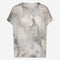 Remi printed silk viscose top | Grey